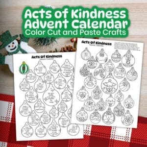 Free Acts of Kindness Advent Calendar Printable – Colour, Cut & Spread Christmas Kindness