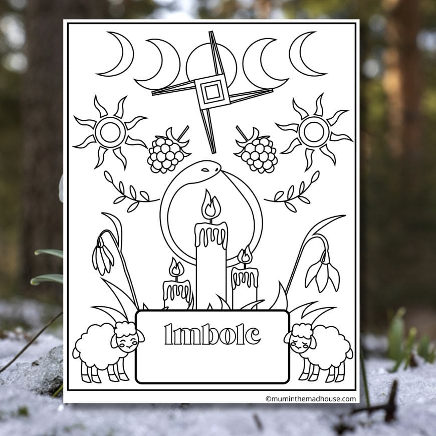 Imbolc Colouring Page – Free Printable