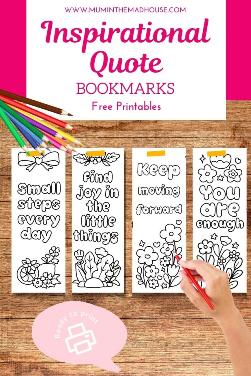 These free quote colouring bookmarks are perfect for classrooms, reading corners or calm downtime at home. Print, colour, cut and enjoy!