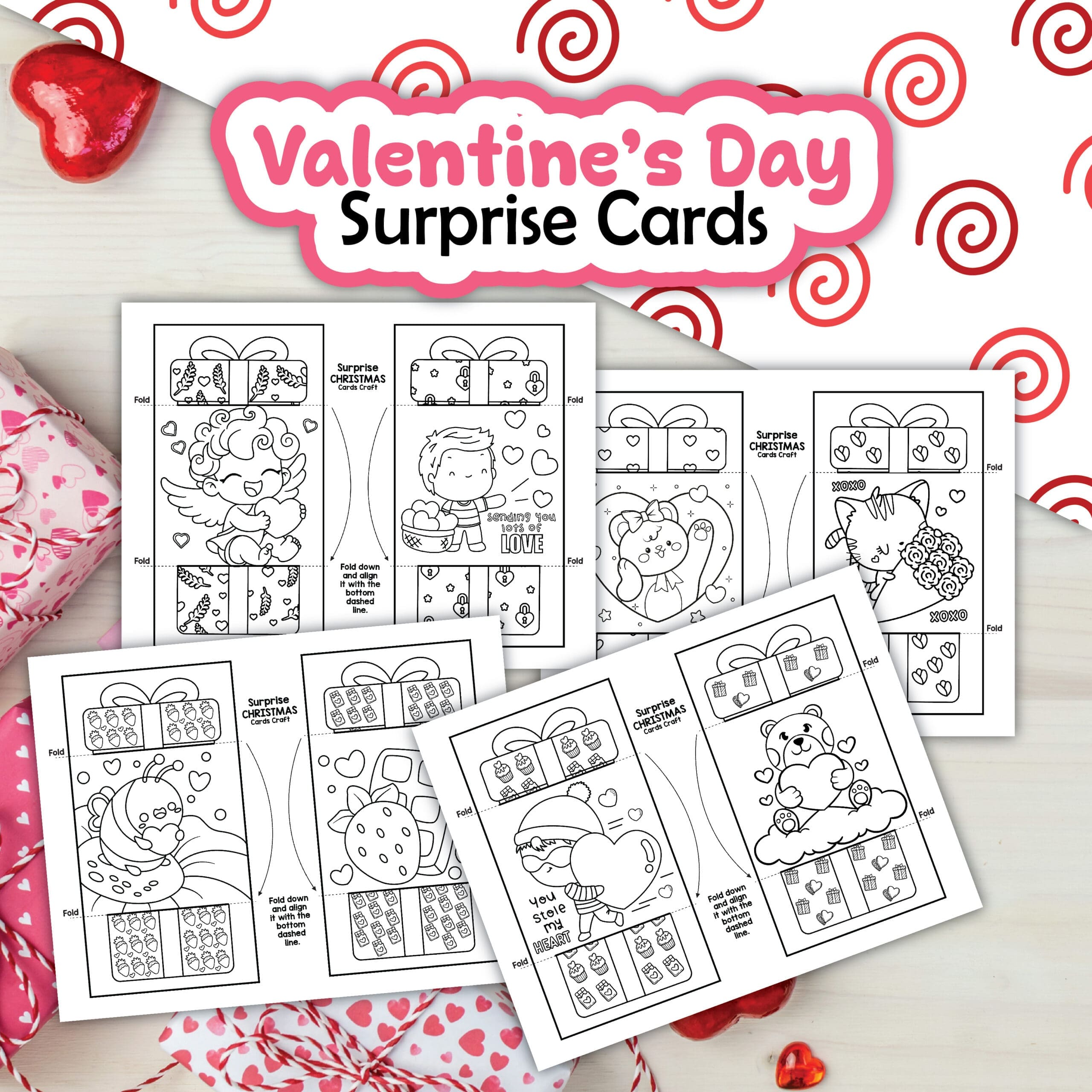 Valentine’s Day Surprise Cards – Free Printable