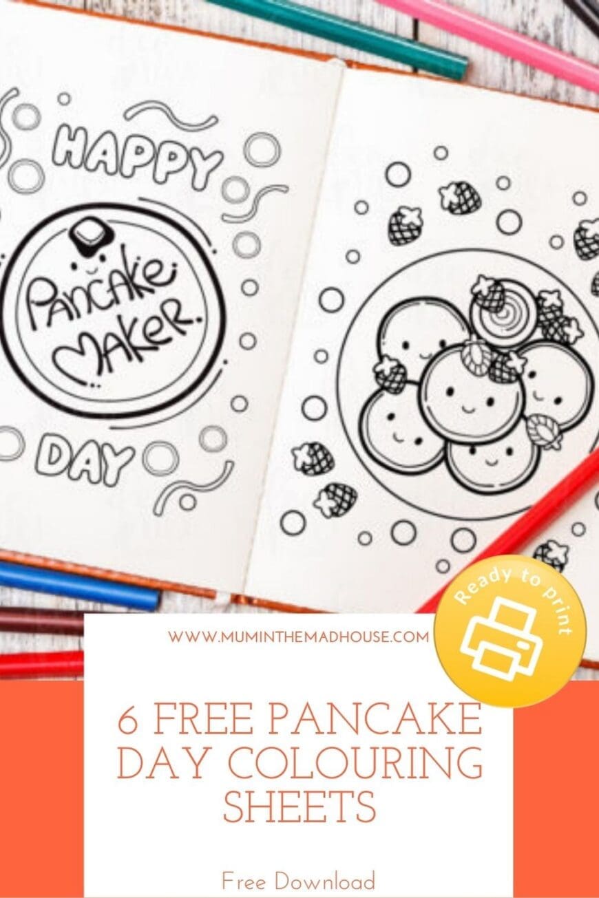 These free pancake colouring sheets are perfect for Pancake Day, rainy days, or screen-free fun. Cute pancake characters kids will love – just download, print, and colour!