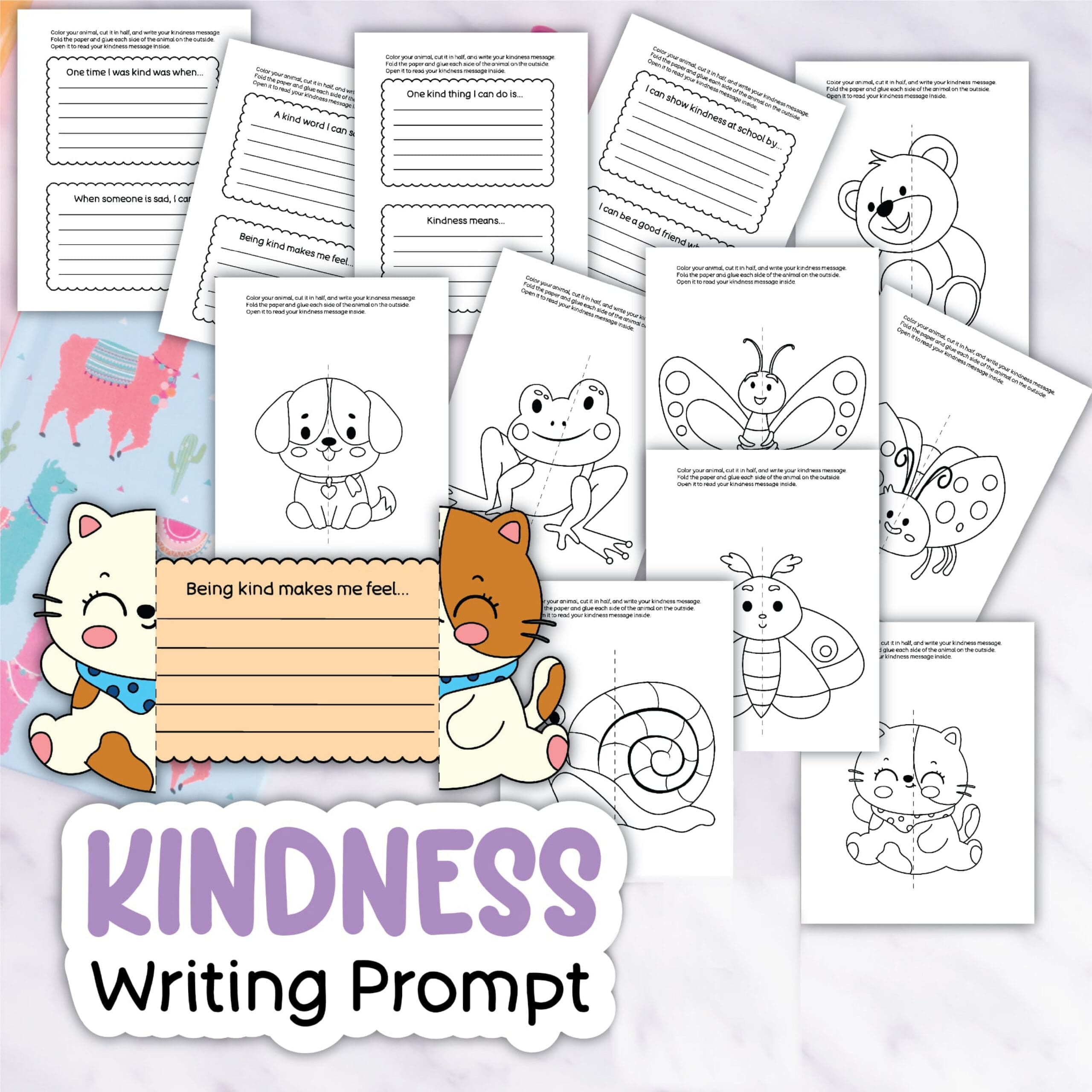 Kindness Writing Prompts Printable (Free Download)