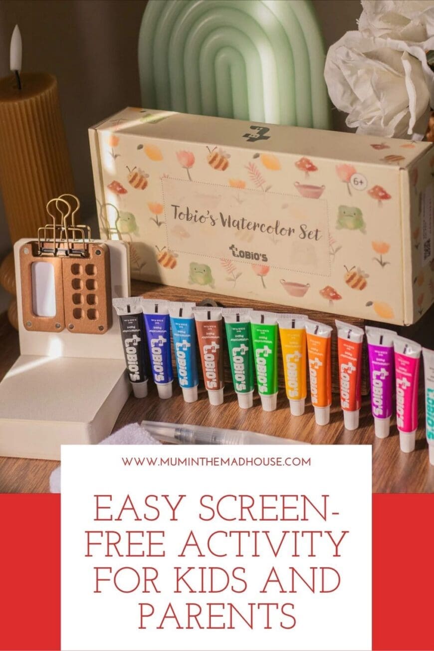 Make screen-free art time part of your family routine with simple portable watercolor kits. A fun and calming creative activity for kids and parents.