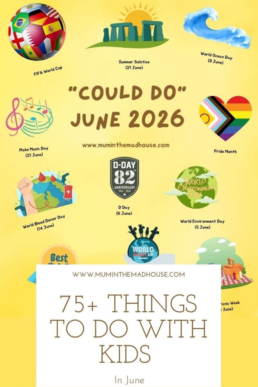 Make the most of June with this gentle family “Could Do” list. Includes nature activities, summer crafts, seasonal celebrations, picnic ideas and football-themed fun inspired by the FIFA World Cup 2026.