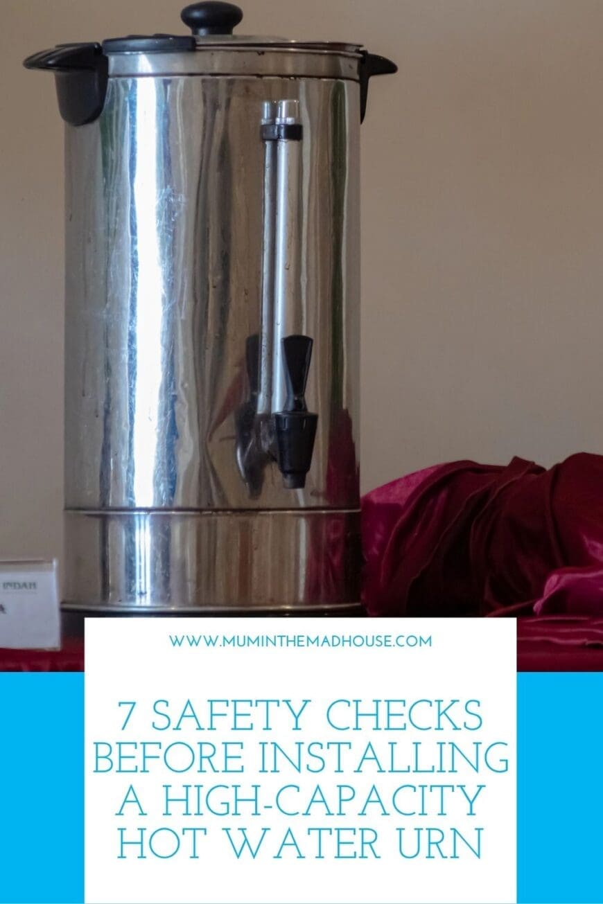 Installing a commercial hot water urn? Review boil-dry protection, electrical requirements, tap security, heat insulation, countertop stability and steam venting before the first use.