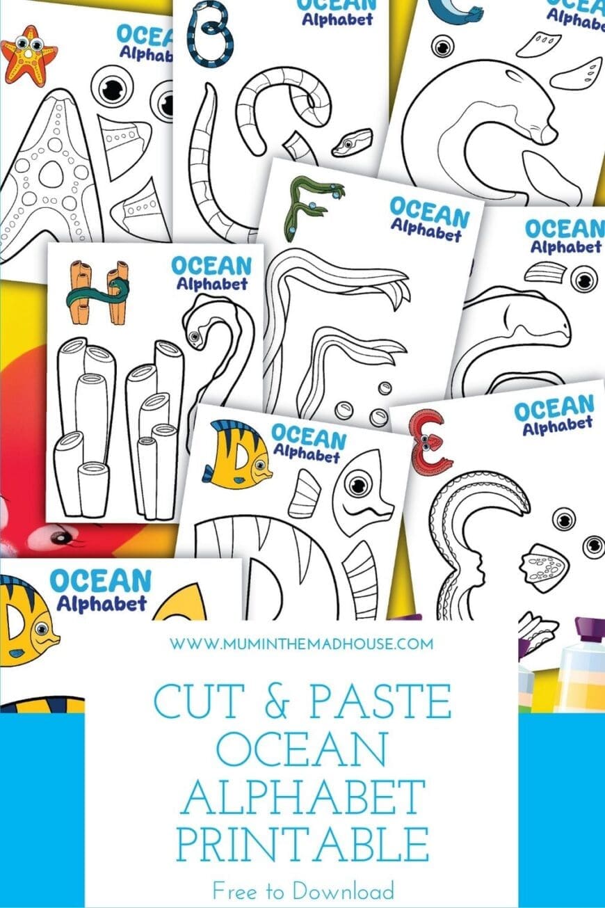 Grab the crayons, scissors and glue for an A-to-Z ocean adventure! These free printable alphabet crafts include 26 letter-shaped sea creatures with separate eyes, fins, tails and tentacles to add. Print a favourite letter, spell your child’s name or create a complete underwater alphabet display.