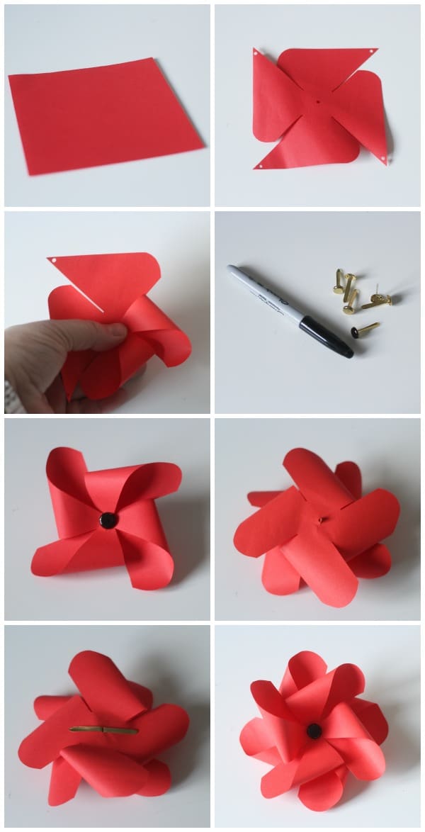 Ho to make a pinwheel poppy