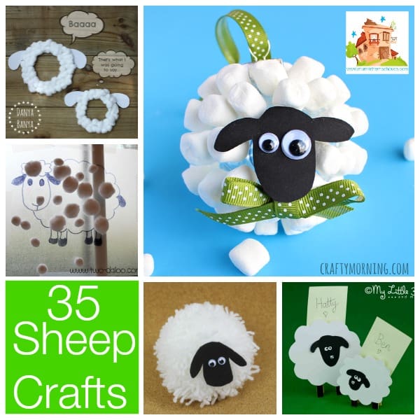 35 Sheep spring lamb crafts