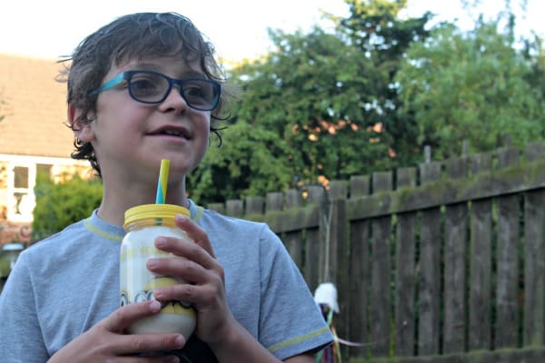 Minion drinking milkshake