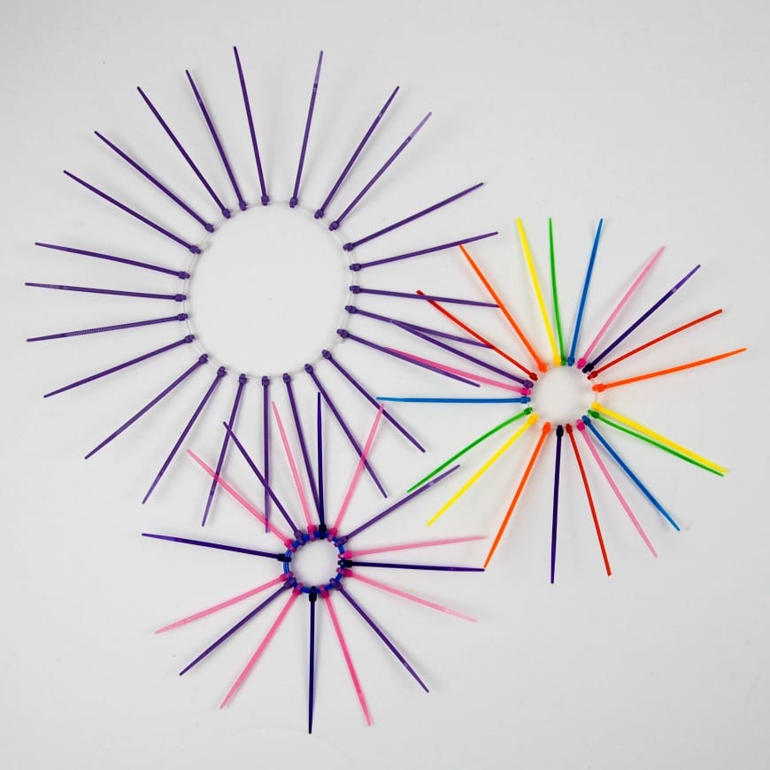 Firework Art - Zip tie firework sculptures