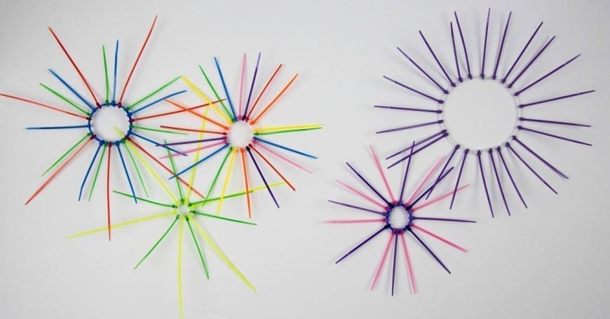 Firework Art - Zip tie firework sculptures
