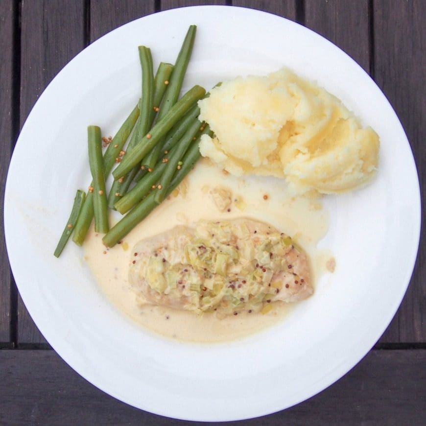Creamy Leek and Mustard Chicken