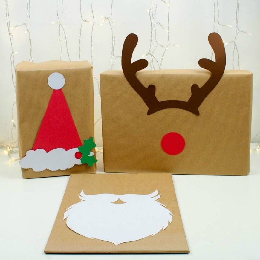Christmas Wrapping Ideas for Brown Paper