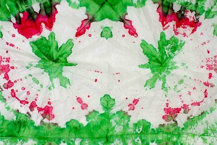 DIY Tie Dye Gift Wrap