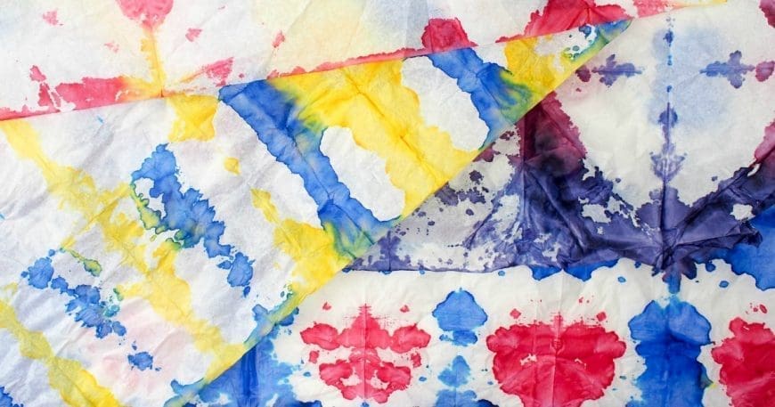 DIY Tie Dye Gift Wrap