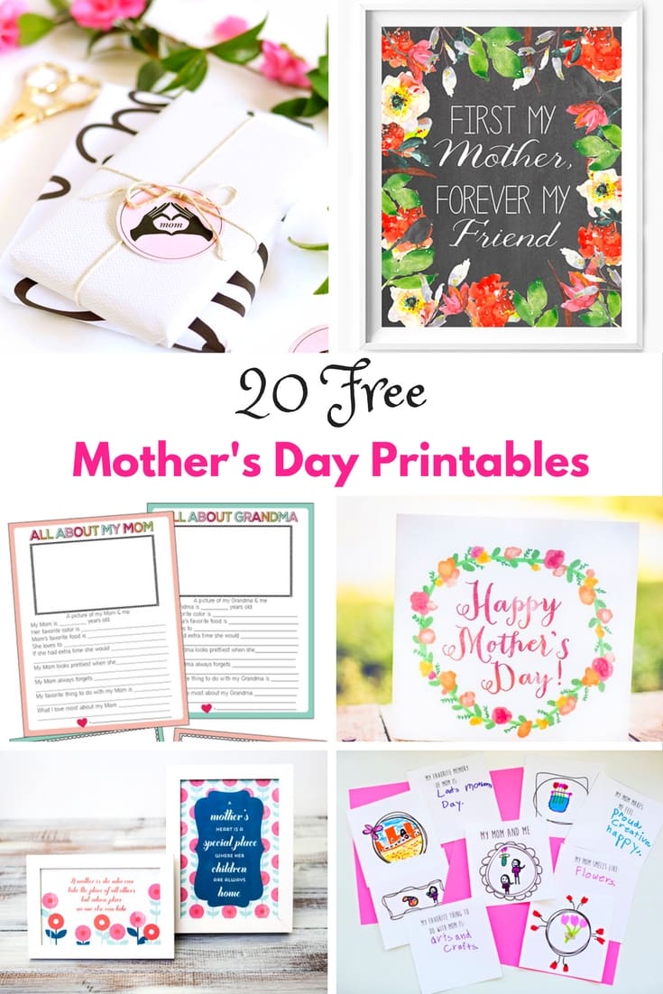 Beautiful free Mother's Day printables. Celebrate the most special person in your life with these stunning selection of free printables for Mother's Day.