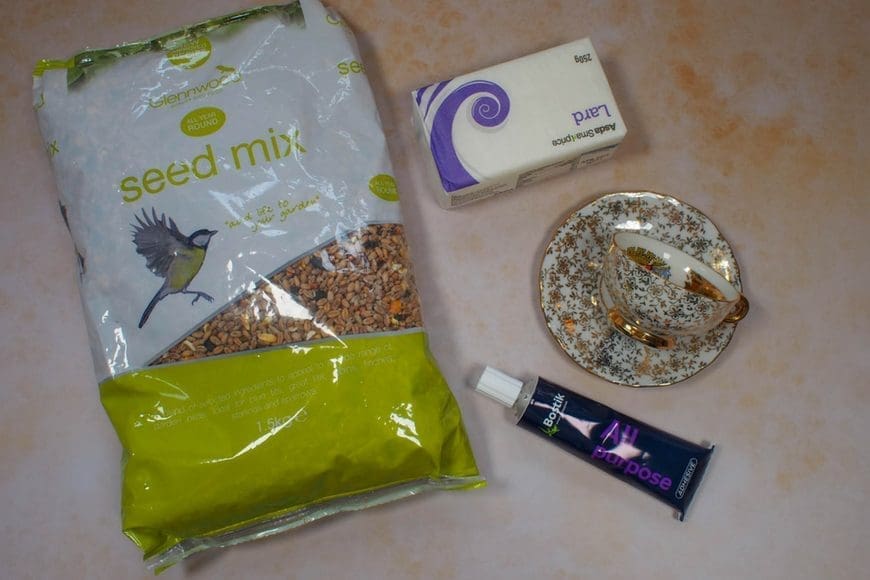 How to Make a Hanging Teacup Bird Feeder