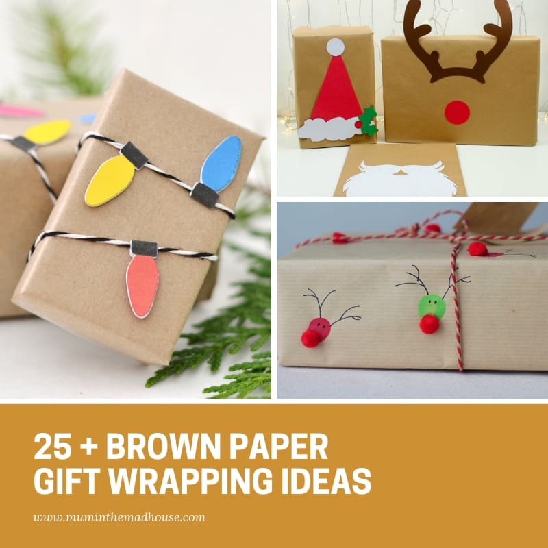 Brown Paper Christmas Wrapping Ideas