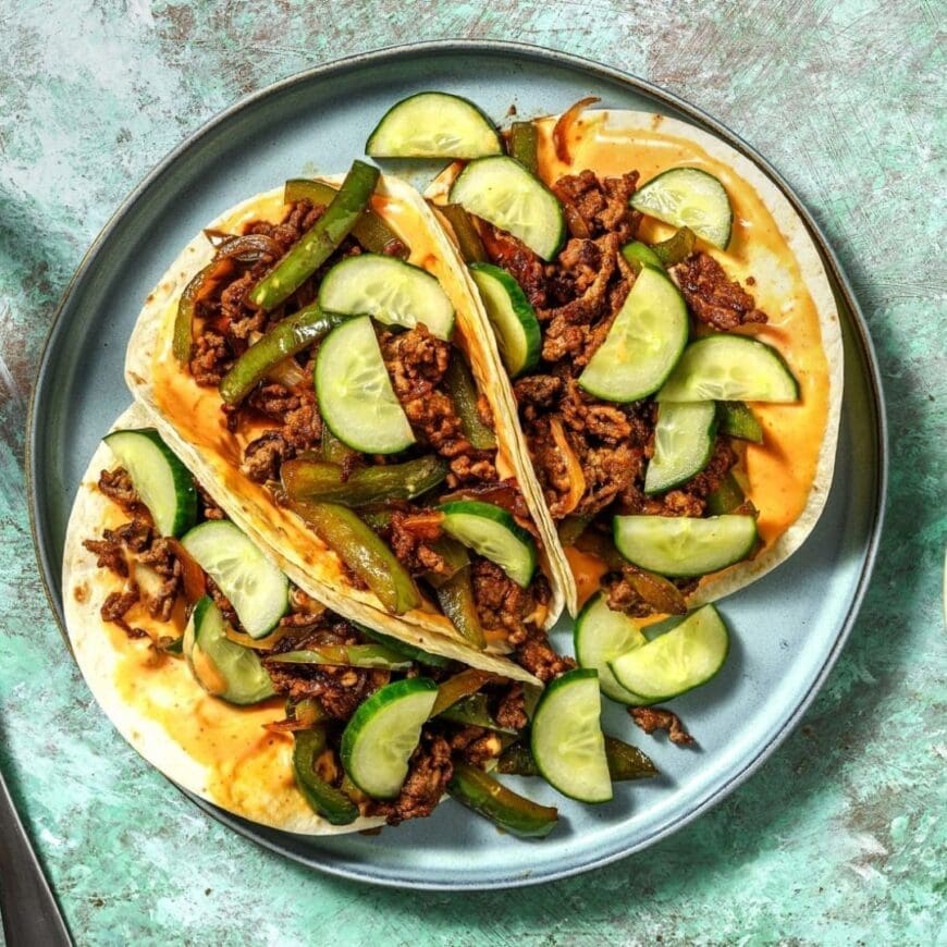 Korean Style Beef Tacos