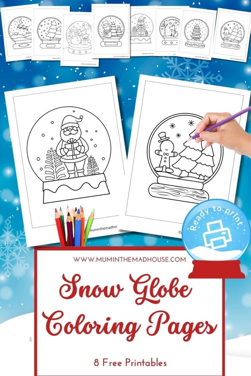 Looking for a creative holiday activity? Download these free snow globe coloring pages! Kids can color their own magical snow globes featuring holiday scenes and characters. Perfect for Christmas crafts and festive fun!