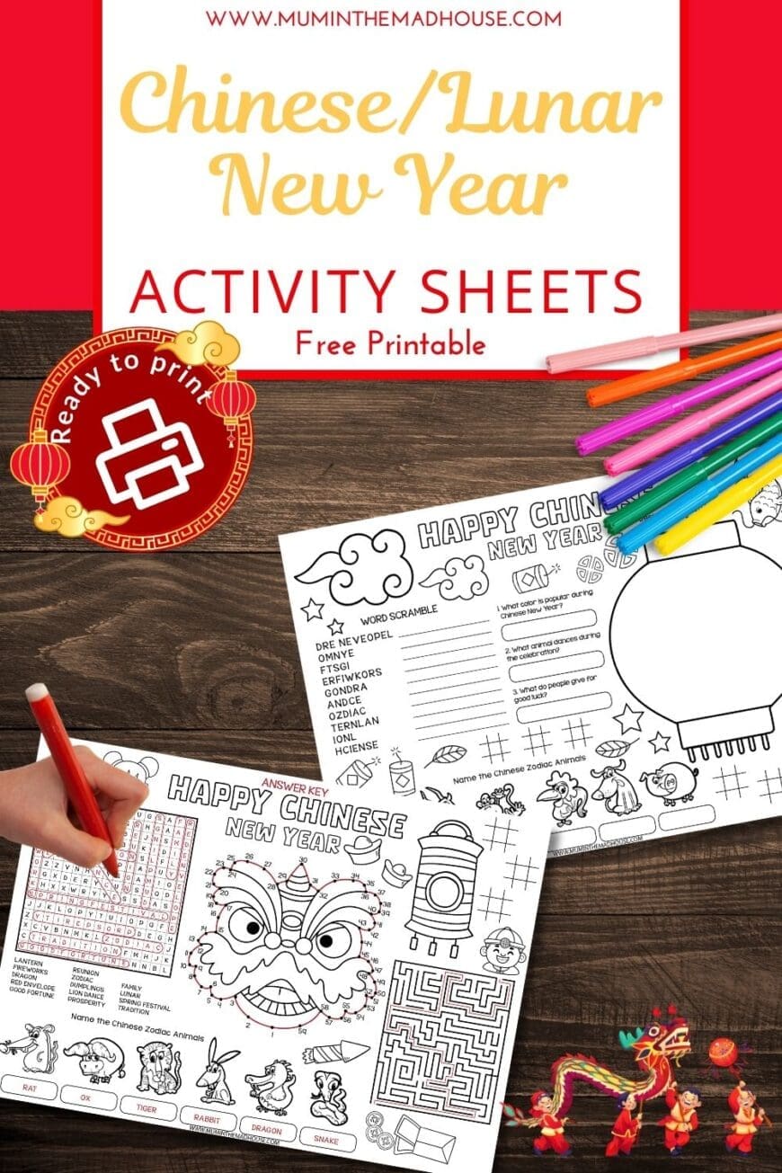 Celebrate the Year of the Snake 2025 with these fun and educational Chinese New Year activity mats! Perfect for kids at home or in the classroom.