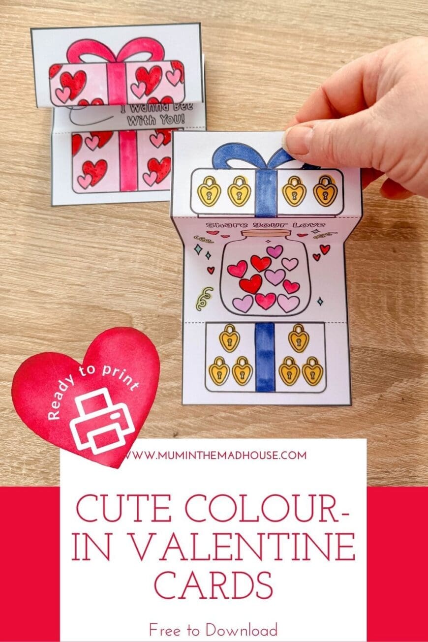 Kids will love making these DIY Valentine’s Day surprise cards! Easy to print, colour, cut and fold — great for home crafting, school, or giving to friends. Grab your free set and get creative!